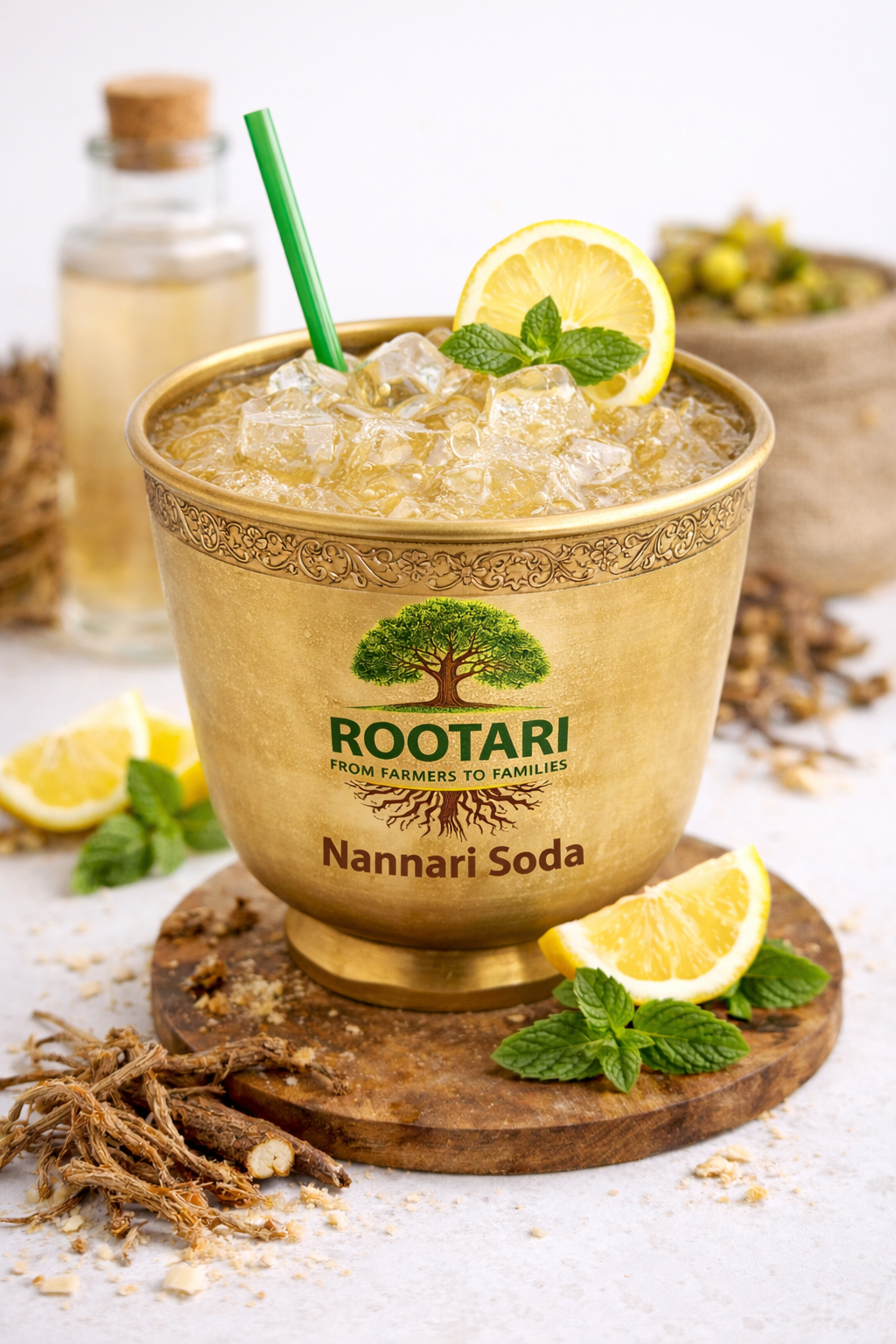 Nannari Soda with Katora